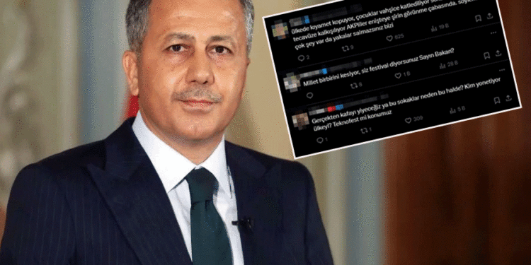 Yerlikaya’nın ‘Teknofest’ paylaşımına tepki yağdı: ‘Millet birbirini kesiyor, siz festival diyorsunuz’