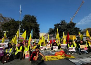 BM Cenevre ofisinin önünden seslendiler: Tecrit ve kayyıma son verin