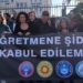 İzmir’de öğretmenlere şiddet protesto edildi