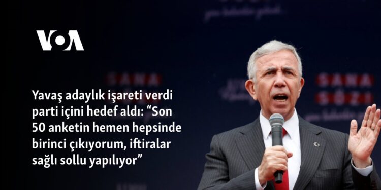 Yavaş adaylık işareti verdi, parti içini hedef aldı: “Son 50 anketin hemen hepsinde birinci çıkıyorum, iftiralar sağlı sollu yapılıyor”