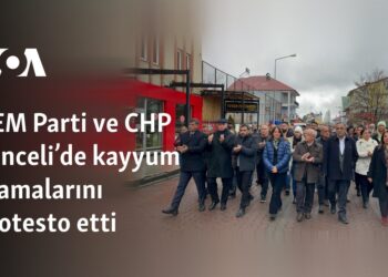 DEM Parti ve CHP Tunceli’de kayyum atamalarını protesto etti
