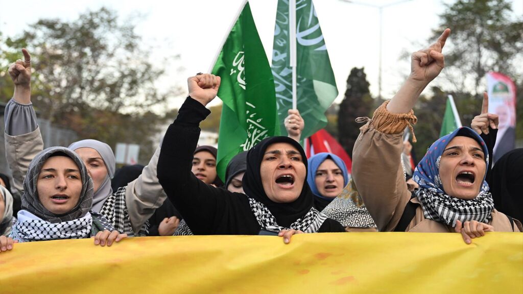 ABD'nin İstanbul Başkonsolosluğu önünde Gazze protestosu