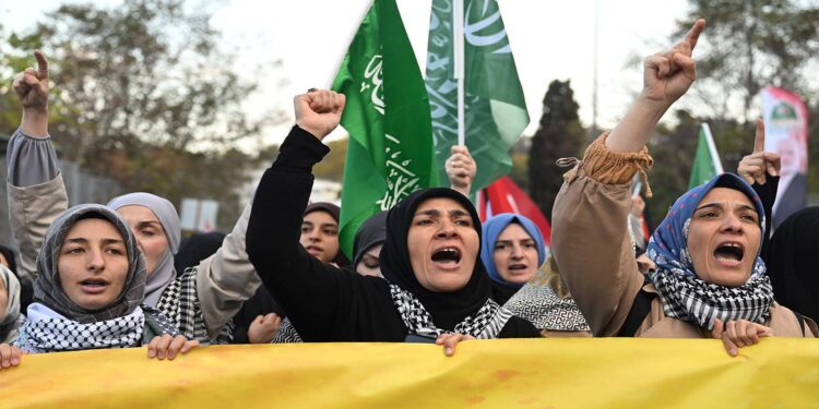 ABD'nin İstanbul Başkonsolosluğu önünde Gazze protestosu
