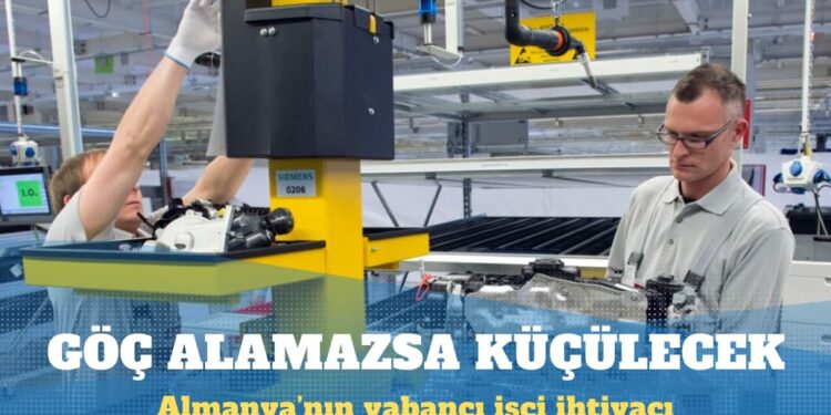 Almanya’nın yabancı işçi ihtiyacı yıllık 288 bin kişi