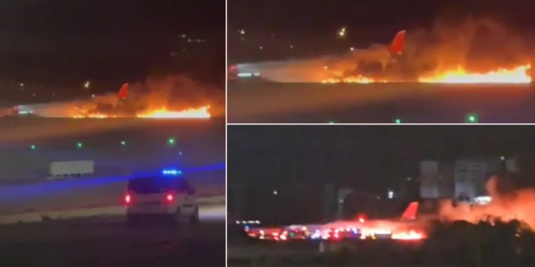 Antalya Havalimanı’nda Korku Dolu Anlar! Uçak Alev Aldı: Bakanlıktan Açıklama Geldi