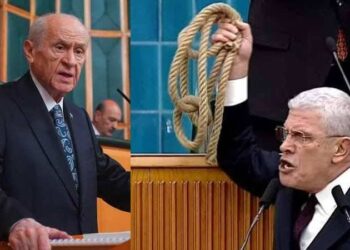 Bahçeli ipi makam odasına astı