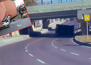 Bakırköy'deki Sabıkalı Üst Geçide Bu Sefer Vinç Çarptı