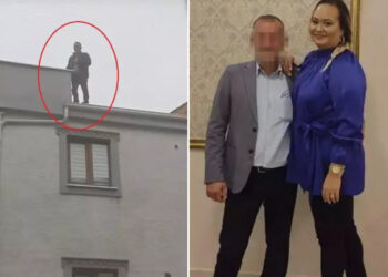 Bursa’da eşini kemerle boğup sonra çatıya çıktı