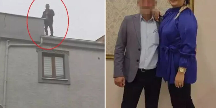 Bursa’da eşini kemerle boğup sonra çatıya çıktı