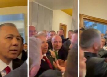 Bütçe görüşmelerinde Yerlikaya'ya kayyım protestosu