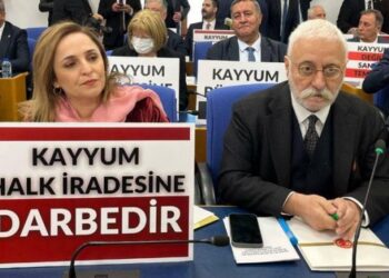 Bütçe görüşmelerinde kayyım protestosu