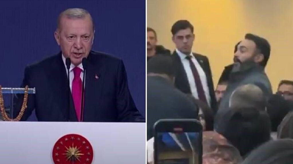 Cumhurbaşkanı Erdoğan'ı Öfkelendiren Protesto! 'Siyonistlerin Dili Ağzı Olma'