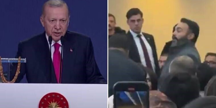 Cumhurbaşkanı Erdoğan'ı Öfkelendiren Protesto! 'Siyonistlerin Dili Ağzı Olma'