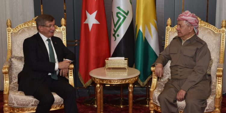 Davutoğlu’ndan Barzani’ye övgü: Terörsüz bir Ortadoğu’nun anahtarı