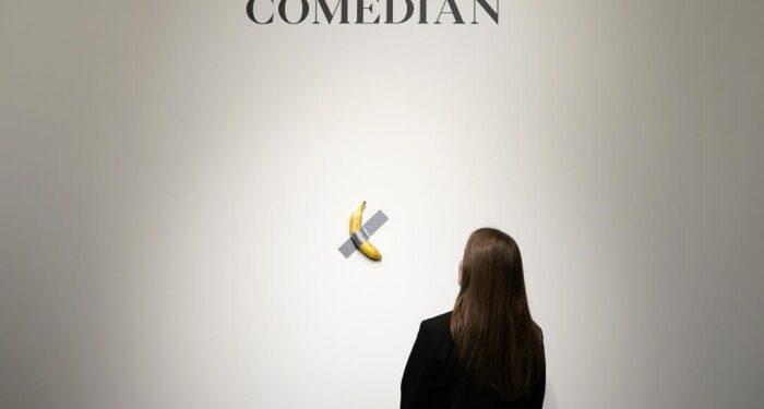 Duvara bantlanmış 35 sentlik muz, New York’ta 6,2 milyon dolara satıldı