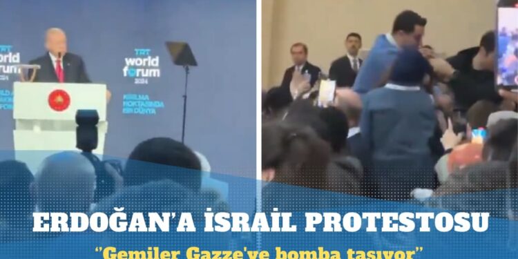 Erdoğan’a İsrail protestosu