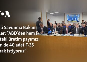 Milli Savunma Bakanı Güler: “ABD’den hem F-35’teki üretim payımızı hem de 40 adet F-35 almak istiyoruz”