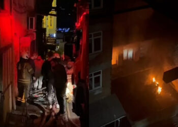 Fatih'te Ayakkabı Atölyesinde Yangın: Alevler Tüm Binayı Sardı