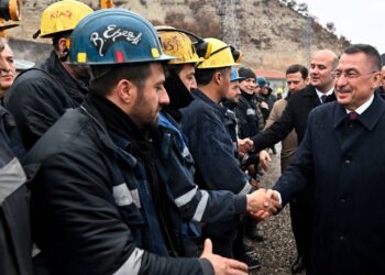 Fuat Oktay, Çayırhan Termik Santrali'ndeki madencileri ziyaret etti: Olayı siyasileştirmeden çözüm bulmalı