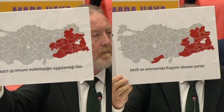 İki ayrı harita ile ‘yüzyıllık sorunu’ aynı karede anlattı