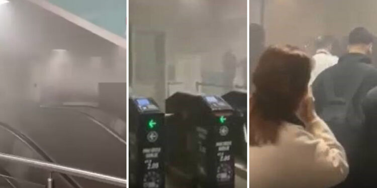 İstanbul’da metro istasyonunda yangın paniği