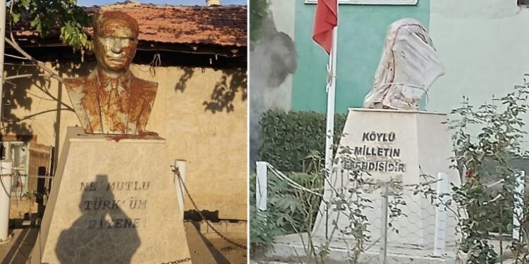 İzmir’de Atatürk büstüne saldıran şüpheli tutuklandı