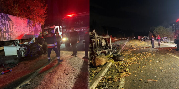 İzmir'de Can Pazarı! Kamyon Araçları Biçti; Ölü ve Yaralılar Var