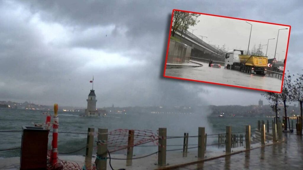 Meteoroloji'den Peş Peşe Uyarılar Gelmişti: Seferler Peş Peşe İptal Edildi, İstanbul Sağanağa Teslim!