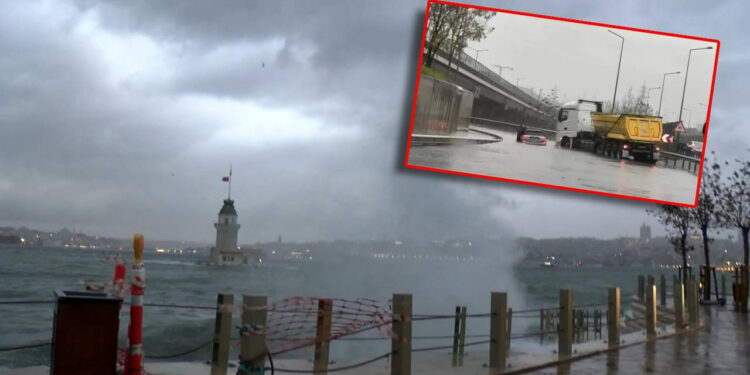 Meteoroloji'den Peş Peşe Uyarılar Gelmişti: Seferler Peş Peşe İptal Edildi, İstanbul Sağanağa Teslim!