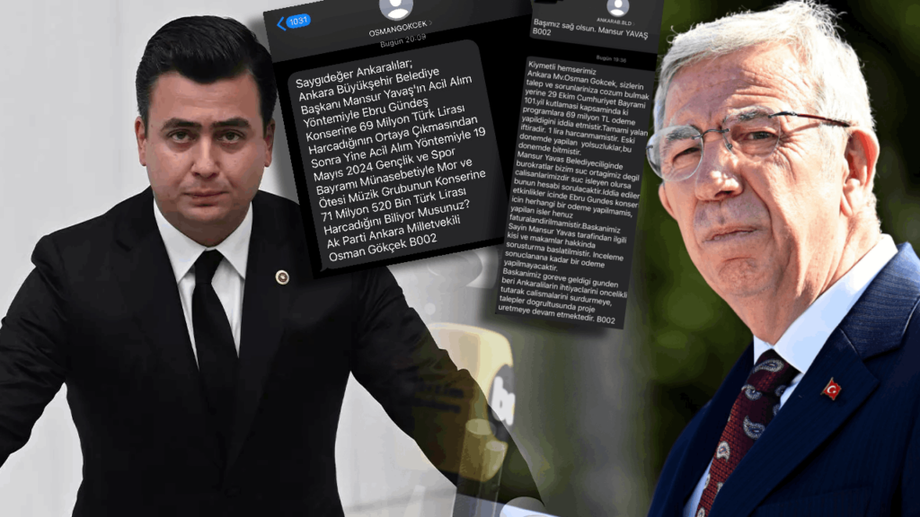 Osman Gökçek'le Mansur Yavaş Arasında SMS Savaşı: Ebru Gündeş Konseri Ortalığı Karıştırdı