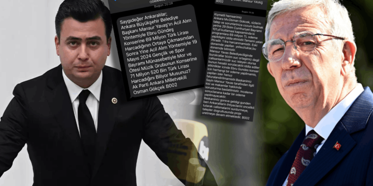 Osman Gökçek'le Mansur Yavaş Arasında SMS Savaşı: Ebru Gündeş Konseri Ortalığı Karıştırdı