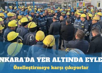Özelleştirmeye karşı çıkan 500 madenci yer altında eylem başlattı