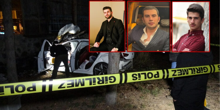 Refüje Çarpıp Hastane Bahçesine Uçtu! Alev Alan Otomobilden Kimse Sağ Çıkamadı