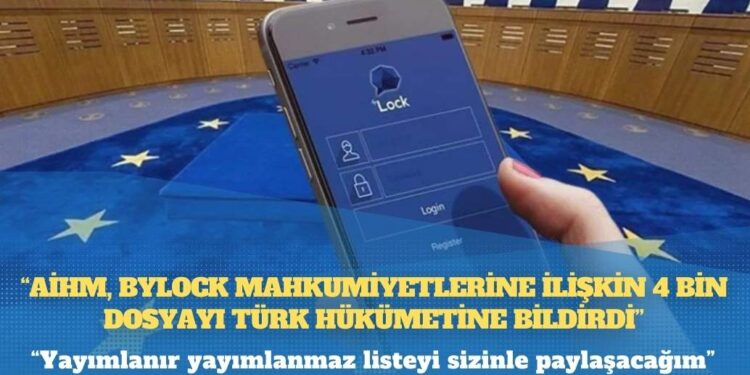 ‘AİHM, ByLock mahkumiyetlerine ilişkin 4 bin dosyayı Türk hükümetine bildirdi’