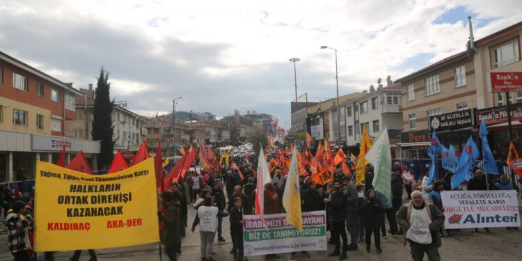 Mamak’ta miting: İnsanca yaşamak istiyoruz