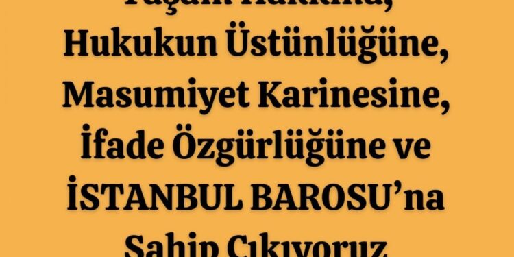 Hukukçu Dayanışması: İstanbul Barosu’nun yanındayız Nazım ve Cihan gazetecidir