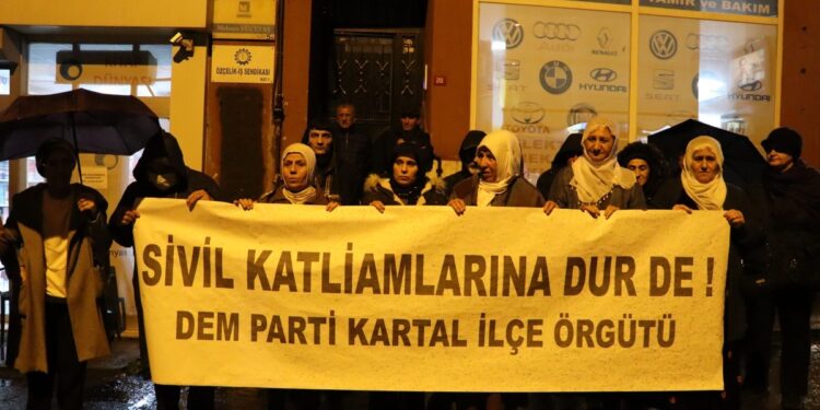 İstanbul’da saldırılar protesto edildi