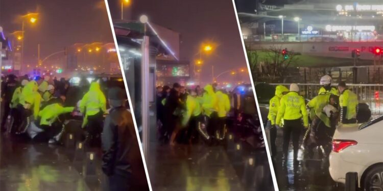 Kazazede genci onlarca polis darp ederek gözaltına aldı