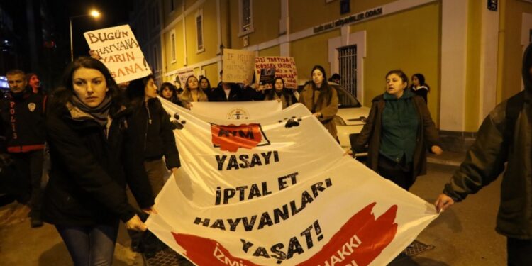 ‘Hayvan katliamı yasası’ protesto edildi