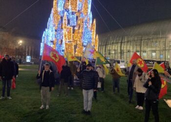 Fransa’da Rojava için eylem