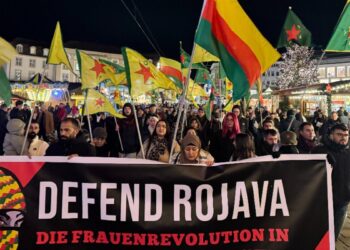 Almanya’da Rojava’ya saldırılar protesto edildi