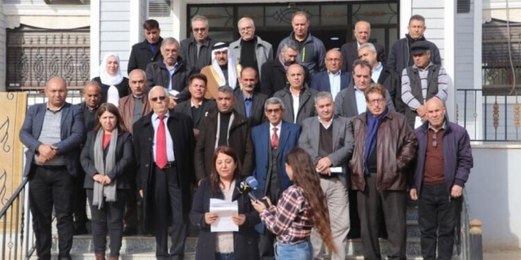 Kuzey ve Doğu Suriye’de 34 siyasi partiden açıklama