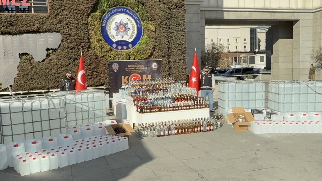 17 bin 287 litre alkollü sıvı, bin 715 şişe!