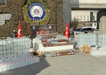 17 bin 287 litre alkollü sıvı, bin 715 şişe!