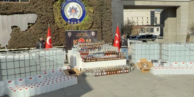 17 bin 287 litre alkollü sıvı, bin 715 şişe!