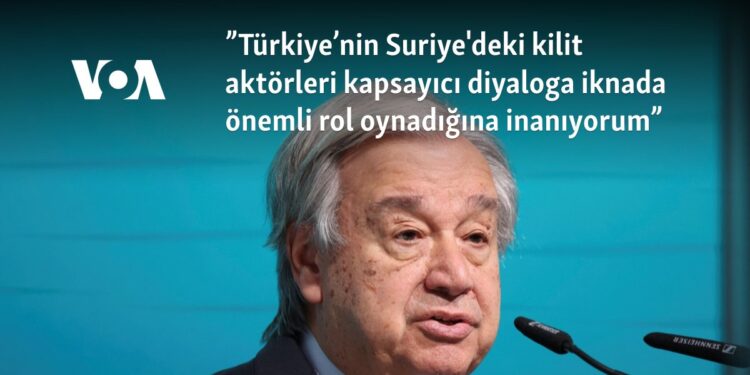 “Türkiye’nin Suriye’deki kilit aktörleri kapsayıcı diyaloga iknada önemli rol oynadığına inanıyorum”