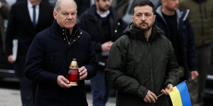 Almanya Başbakanı Scholz Ukrayna'da