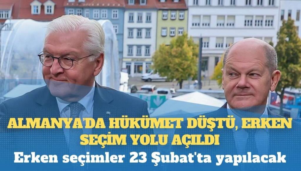 Almanya’da hükümet düştü, erken seçim yolu açıldı