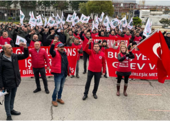 Bin metal işçisi daha greve başladı
