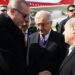 Deprem sanığı iş insanı Mehmet Sait Kanbur, Cumhurbaşkanı Erdoğan'ı uğurladı